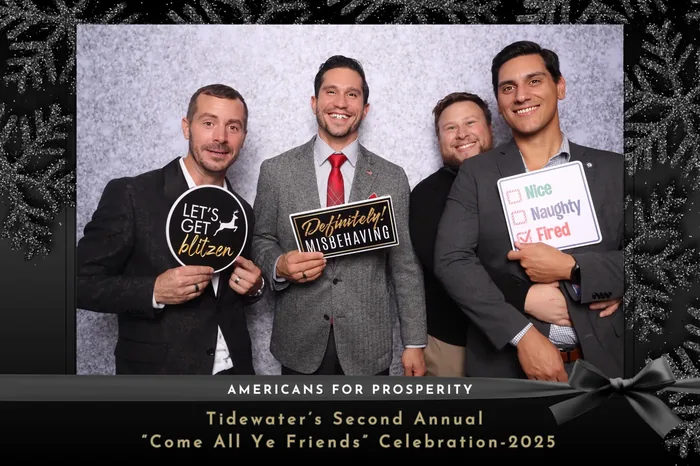 Americans for Prosperity holiday party photo booth 2025