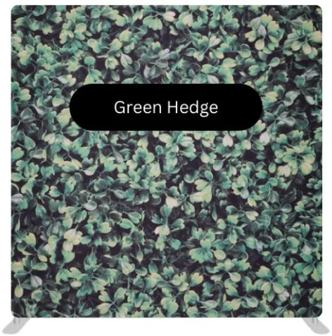 Green Hedge photo booth backdrop Virginia Beach