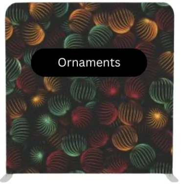 Ornaments photo booth backdrop Virginia Beach