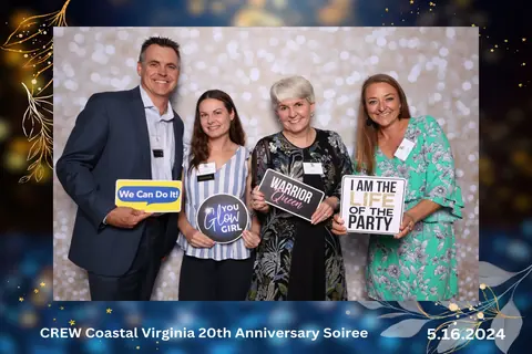 Chesapeake photo booth womens event sparkle backdrop