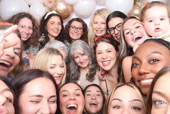Group celebration photo booth Hampton Roads Virginia Beach