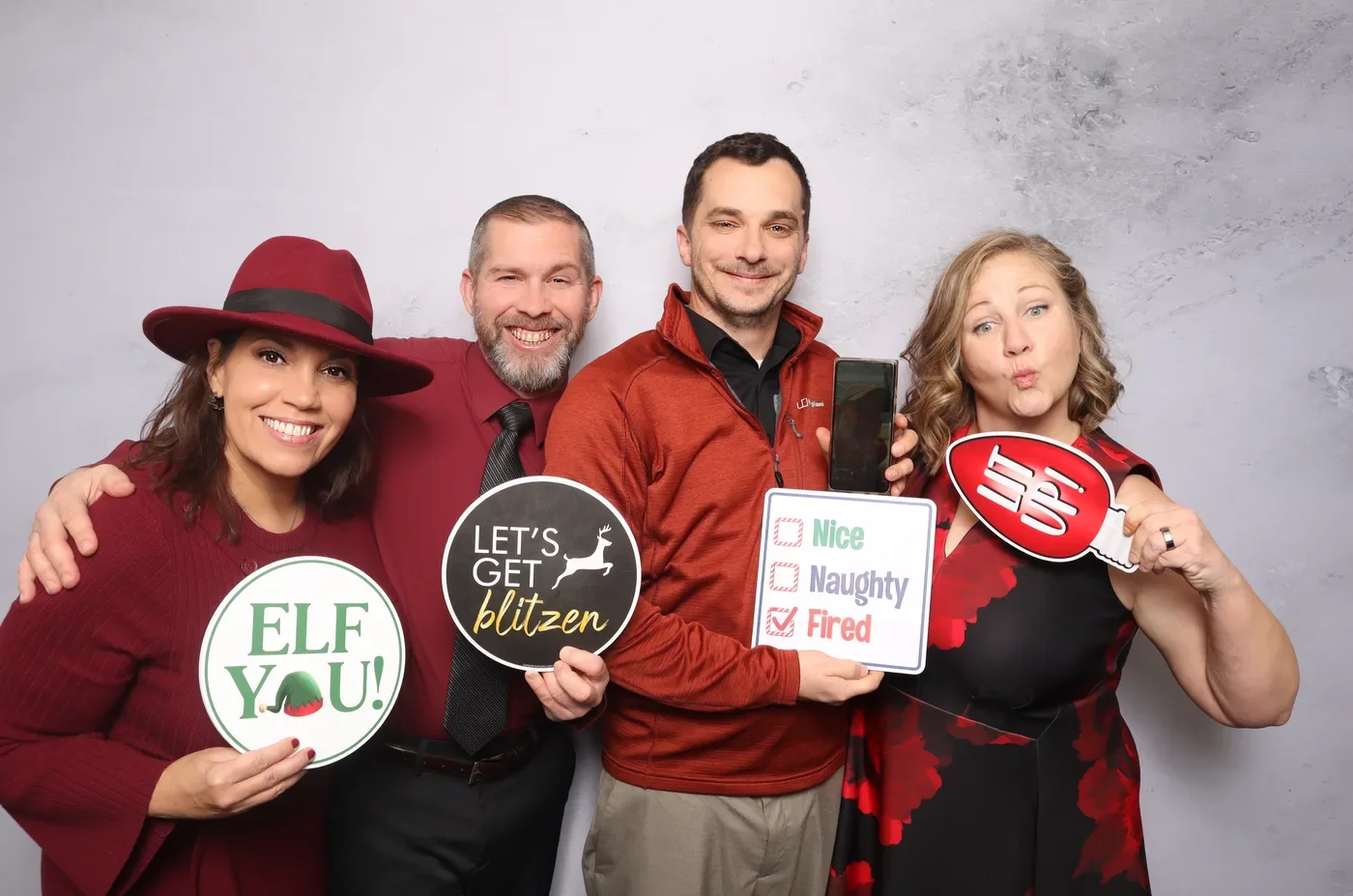 eSimplicity holiday party photo booth Virginia Beach