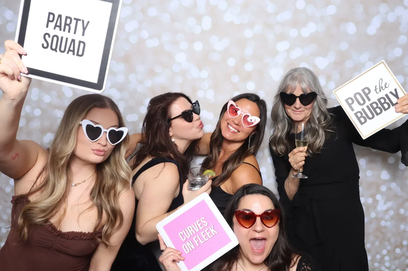 Trisha and Charlie pre-wedding gala photo booth Virginia Beach