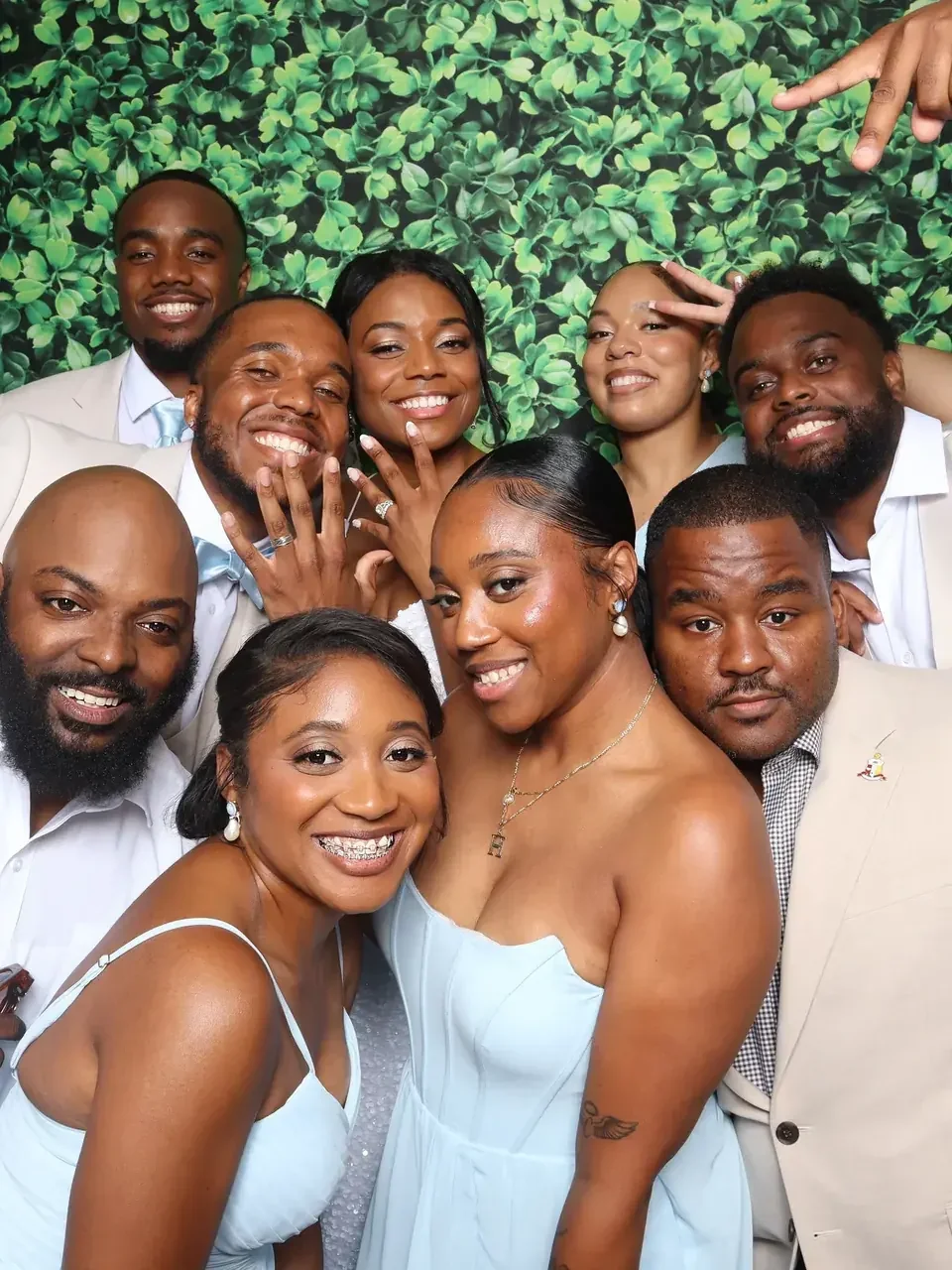 Wedding photo booth at Virginia Beach