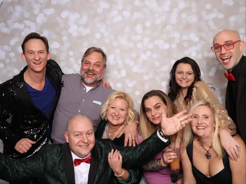 Kisco Senior Living holiday party photo booth Virginia Beach 2024