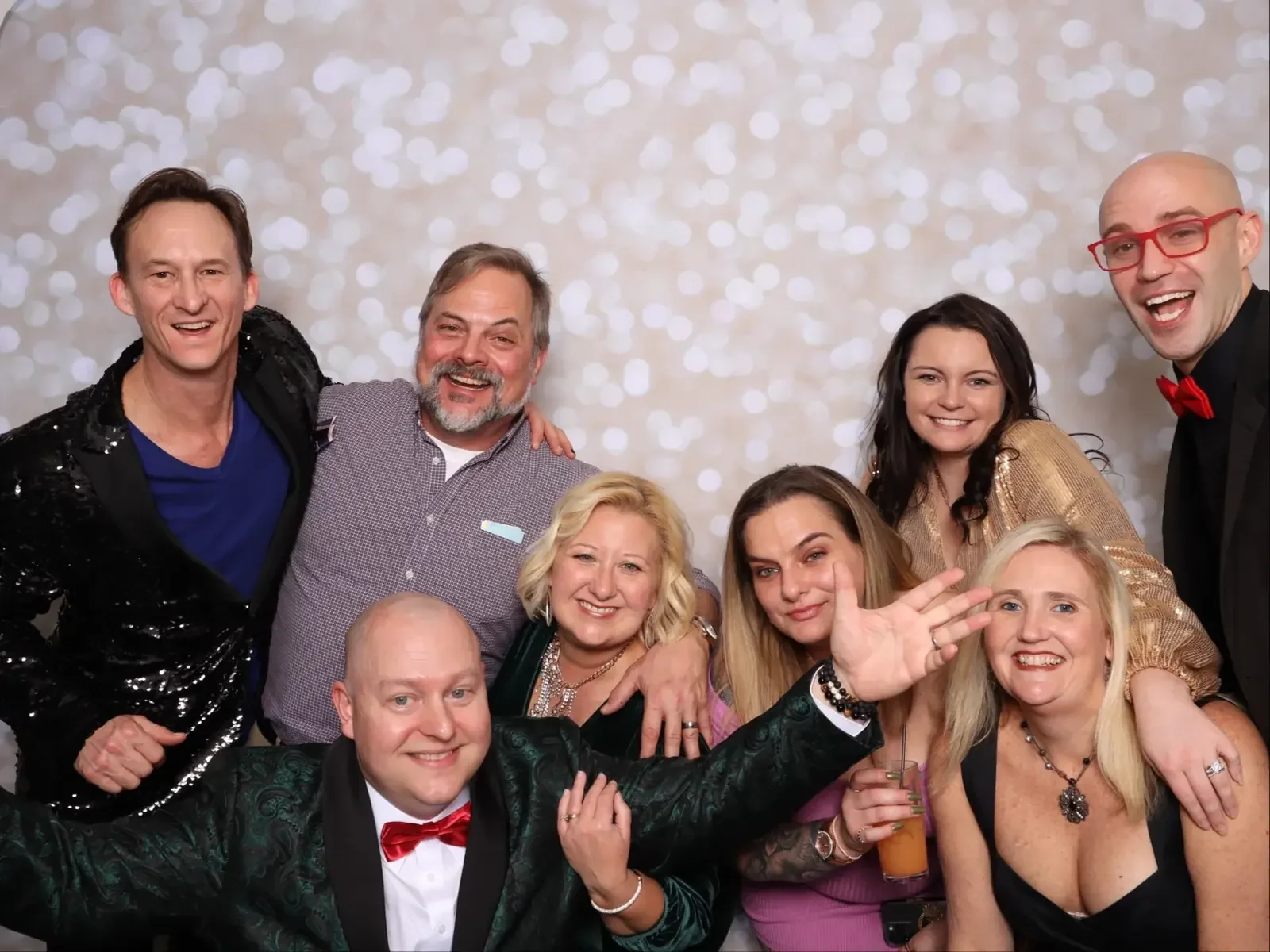 Corporate holiday party photo booth Virginia Beach