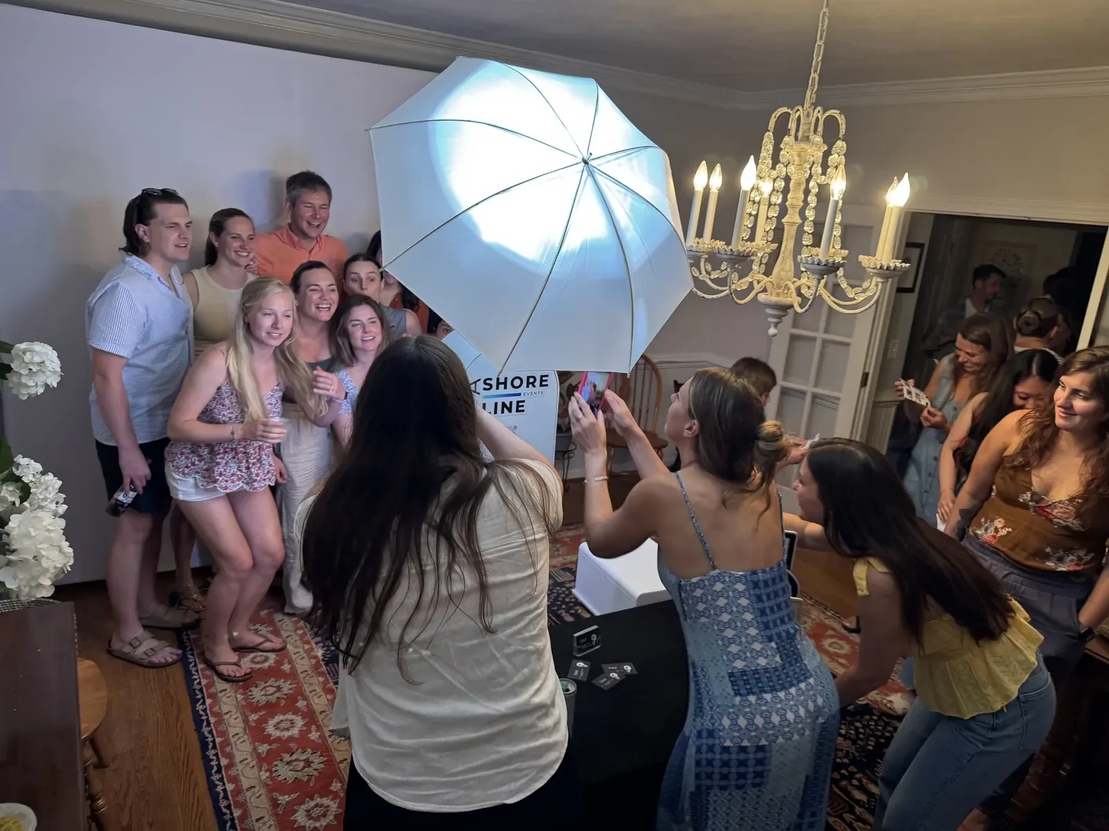 guests enjoying photo booth rental Virginia Beach party