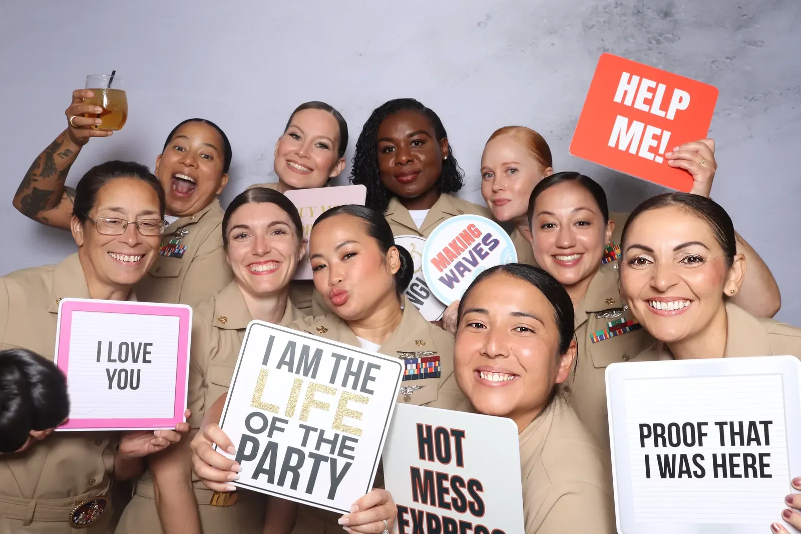 Portsmouth Khaki Ball military gala photo booth Hampton Roads
